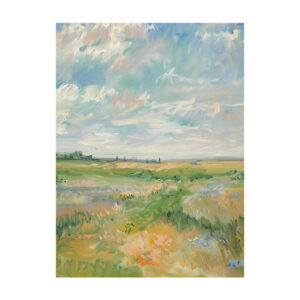SPRING FIELDS HAND-PAINTED TEXTURE PAINTING